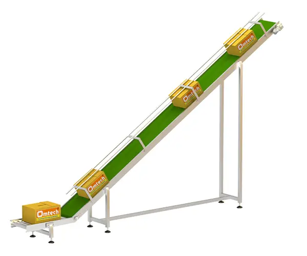 carton box incline belt conveyor in rajkot