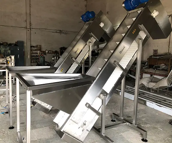 Raw Potato Incline Conveyor System