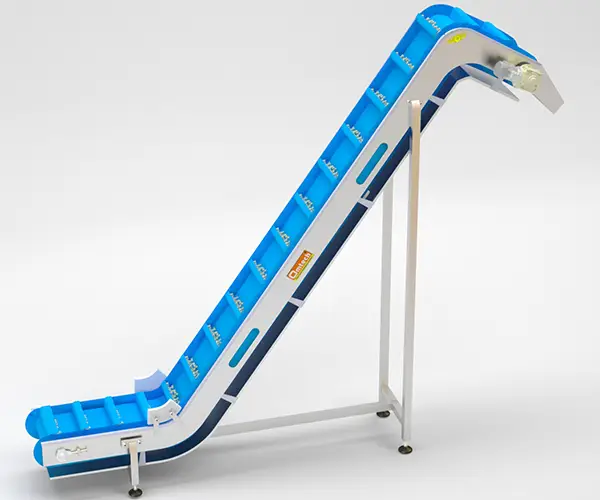 Z shaped modular inclined Conveyor belt