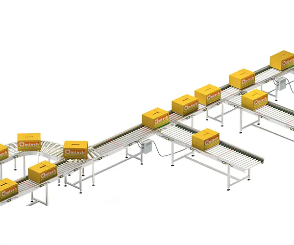 Carton Merge Sorting System with Intra-logistic Conveyor System