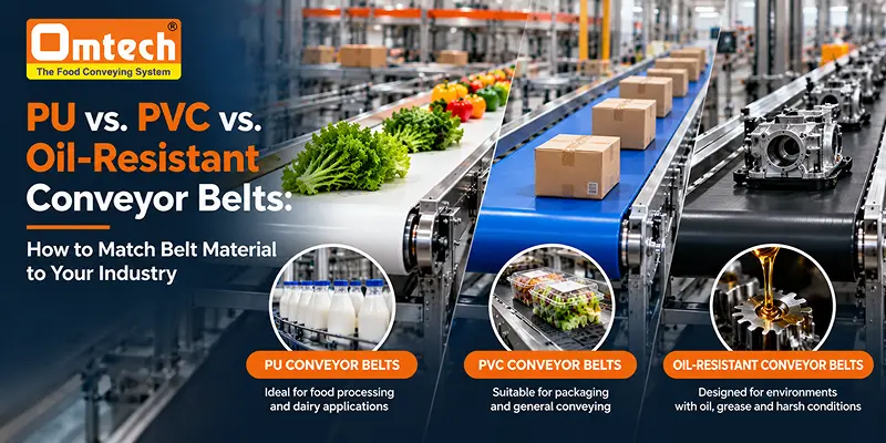 PU vs. PVC vs. Oil-Resistant Conveyor Belts: How to Match Belt Material to Your Industry